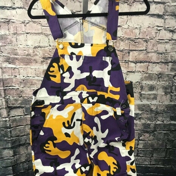 purple and yellow camo pants